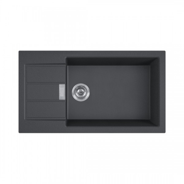Franke Sirius S2D Slim 611-78 XL zlewozmywak 78x50 cm Tectonite onyx 143.0618.646