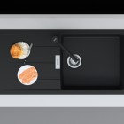 Franke Centro CNG 611-100 XL zlewozmywak 100x50 cm Fragranit+ czarny mat 114.0687.332