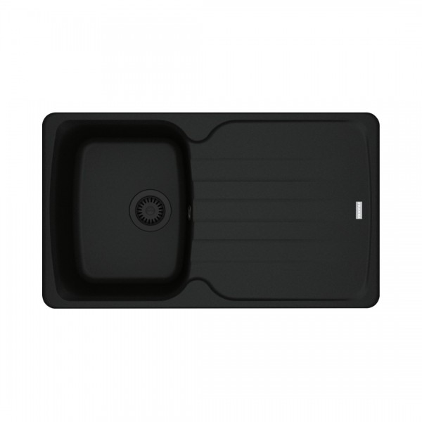 Franke Antea AZG 611-86 zlewozmywak 86x50 cm Fragranit+ czarny mat/czarny mat 114.0693.551