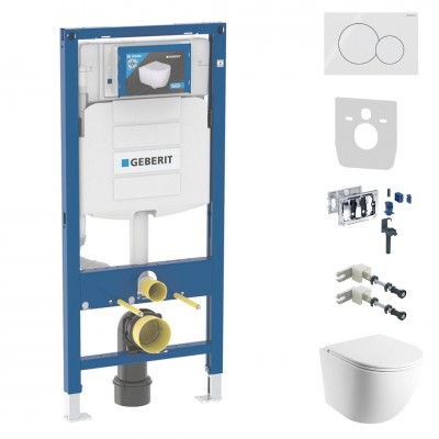 Geberit Duofix DuoFresh Ottawa zestaw WC podtynkowy 7w1 biały mat przycisk Sigma01 biały 64195 Geberit Duofix DuoFresh Ottawa zestaw WC podtynkowy 7w1 biały mat przycisk Sigma01 biały 64195