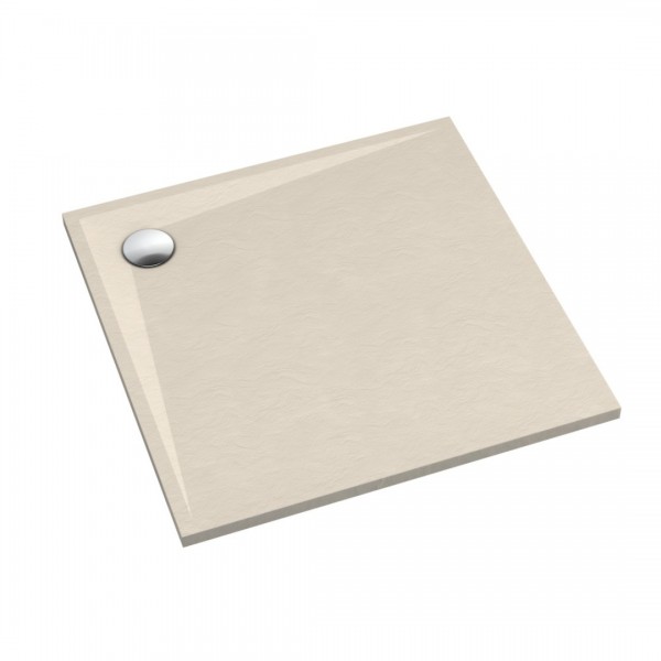 Schedpol Libra brodzik kwadratowy 80x80 cm kaszmirowy 3SP.L1K-8080/PK/ST