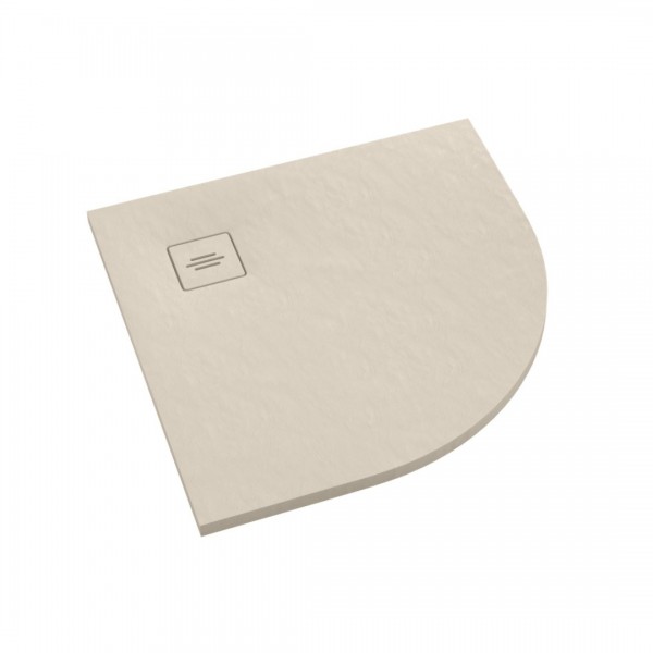 Schedpol Protos Cashmere Stone brodzik półokrągły 90x90 cm 3SP.P1O-9090/PK/ST-M1/PK/ST