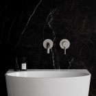 Omnires Y bateria umywalkowa podtynkowa wylewka 18,5 cm nikiel Y1215HNI