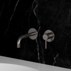 Omnires Y bateria umywalkowa podtynkowa wylewka 18,5 cm nikiel Y1215HNI