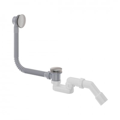 Deante syfon wannowy klik klak stal szczotkowana NHC_F57B