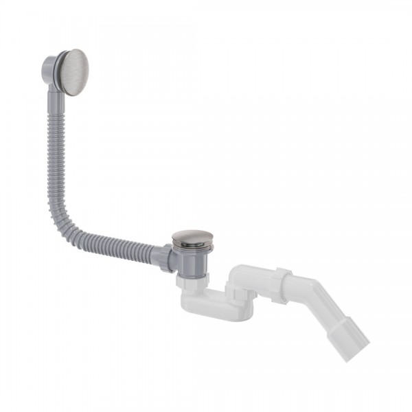 Deante syfon wannowy klik klak stal szczotkowana NHC_F57B