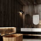 Kohlman Axel bateria umywalkowa stojąca grafit szczotkowany QB100AG