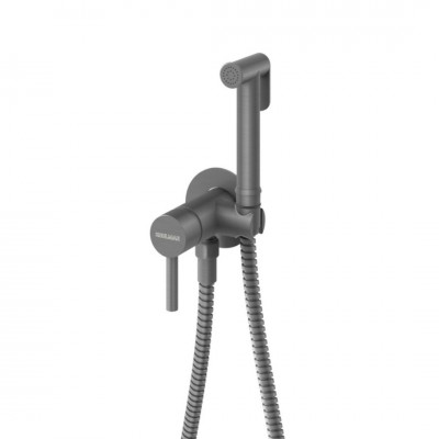 Kohlman Axel bateria bidetowa podtynkowa grafit szczotkowany QW135AG