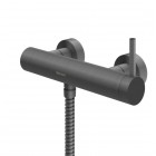 Kohlman Axel bateria prysznicowa ścienna grafit szczotkowany QW120AG