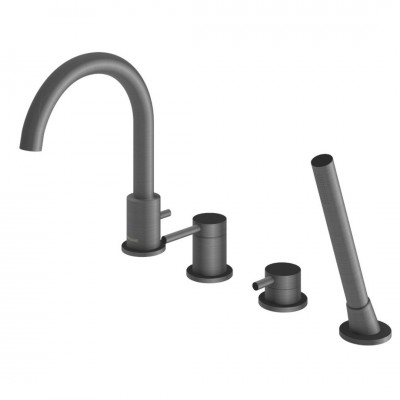 Kohlman Axel bateria wannowa 4-otworowa grafit szczotkowany QB244AG