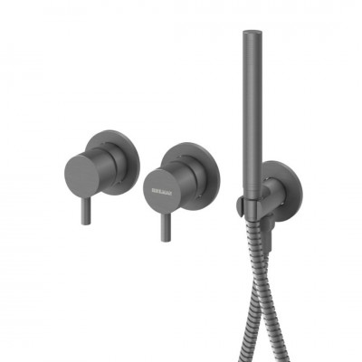 Kohlman Axel bateria wannowa podtynkowa grafit szczotkowany QW260AG