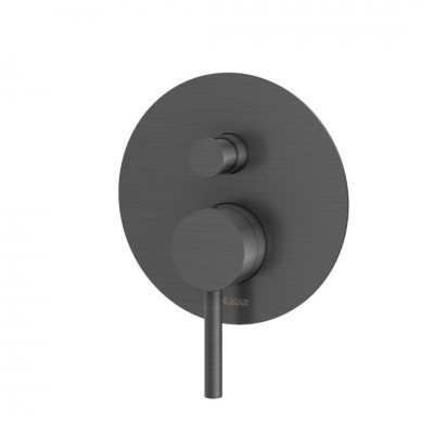 Kohlman Axel Gold bateria wannowo-prysznicowa podtynkowa grafit szczotkowany QW210AG