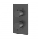 Kohlman Axel bateria wannowo-prysznicowa termostatyczna podtynkowa grafit szczotkowany QW432AG