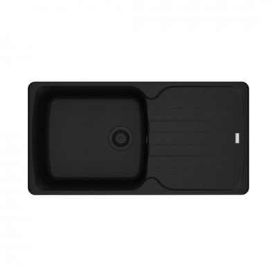 Franke Antea AZG 611-97 XL zlewozmywak 97x50 cm Fragranit+ czarny mat/czarny mat 114.0693.550
