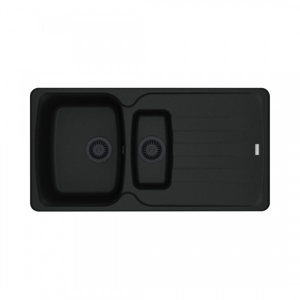 Franke Antea AZG 651-97 zlewozmywak 97x50 cm Fragranit+ czarny mat/czarny mat 114.0693.549
