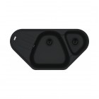 Franke Antea AZG 661-E zlewozmywak 96x50 cm Fragranit+ czarny mat/czarny mat 114.0729.775