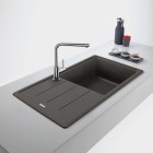 Franke Basis BFG 611-97 zlewozmywak 97x50 cm Fragranit+ łupkowy szary 114.0716.318