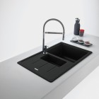 Franke Basis BFG 651-78 zlewozmywak 78x50 cm Fragranit+ czarny mat/czarny mat 114.0693.555