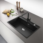 Franke Maris MRG 610-72 zlewozmywak 76x51 cm Fragranit+ czarny mat 114.0661.768