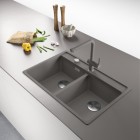 Franke Maris MRG 620-35-35 zlewozmywak 76x51 cm Fragranit+ kamienny szary 114.0661.784