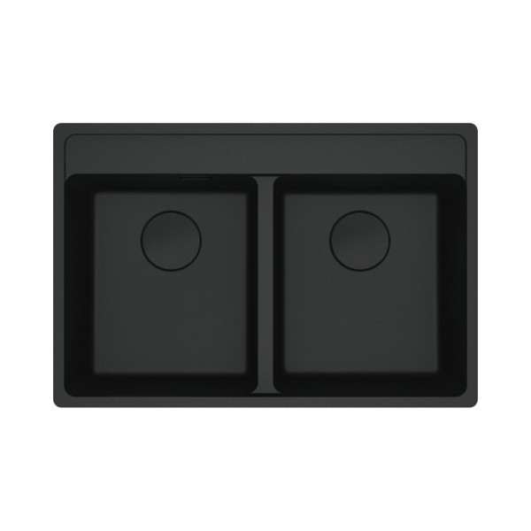Franke Maris MRG 620-35-35 zlewozmywak 76x51 cm Fragranit+ czarny mat/czarny mat 114.0693.518
