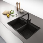 Franke Maris MRG 620-35-35 zlewozmywak 76x51 cm Fragranit+ czarny mat/czarny mat 114.0693.518