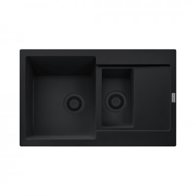 Franke Maris MRG 651-78 zlewozmywak 78x50 cm Fragranit+ czarny mat/czarny mat 114.0693.532
