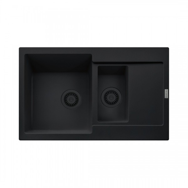 Franke Maris MRG 651-78 zlewozmywak 78x50 cm Fragranit+ czarny mat/czarny mat 114.0693.532