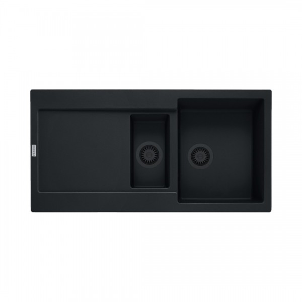 Franke Maris MRG 651-97 zlewozmywak 97x50 cm Fragranit+ czarny mat/czarny mat 114.0693.531