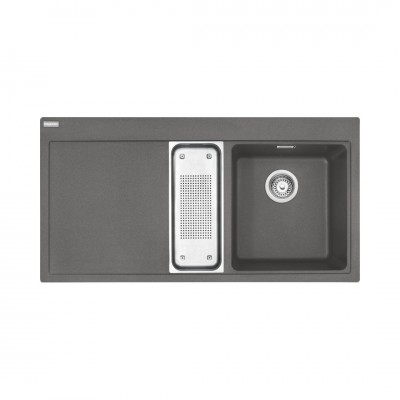 Franke Mythos MTG 651-100 zlewozmywak 100x51,5 cm lewy Fragranit+ kamienny szary 114.0675.934