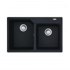 Franke Urban UBG 620-36-33 zlewozmywak 78x50 cm Fragranit+ czarny mat 114.0687.311