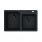 Franke Urban UBG 620-36-33 zlewozmywak 78x50 cm Fragranit+ czarny mat/czarny mat 114.0697.746