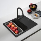 Franke Urban UBG 611-62 zlewozmywak 62x50 cm Fragranit+ czarny mat/czarny mat 114.0697.753