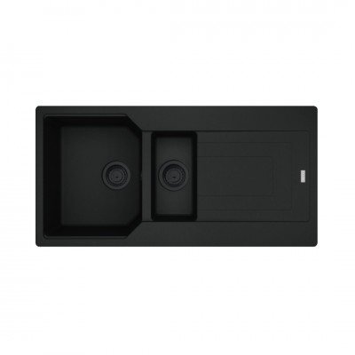 Franke Urban UBG 651-100 zlewozmywak 100x50 cm Fragranit+ czarny mat/czarny mat 114.0697.747