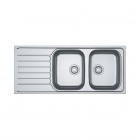 Franke Spark SKX 621-116 zlewozmywak stalowy 116x50 cm stal 101.0592.563