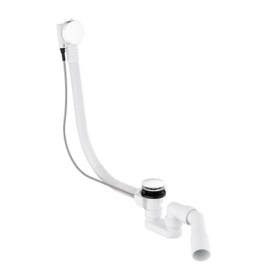 Omnires syfon wannowy biały połysk TK104-PLUS-3.35+64-SBP