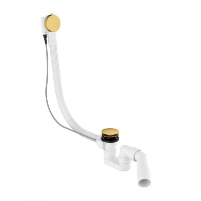 Omnires syfon wannowy złoty szczotkowany TK104-PLUS-3.07+64-SGLB