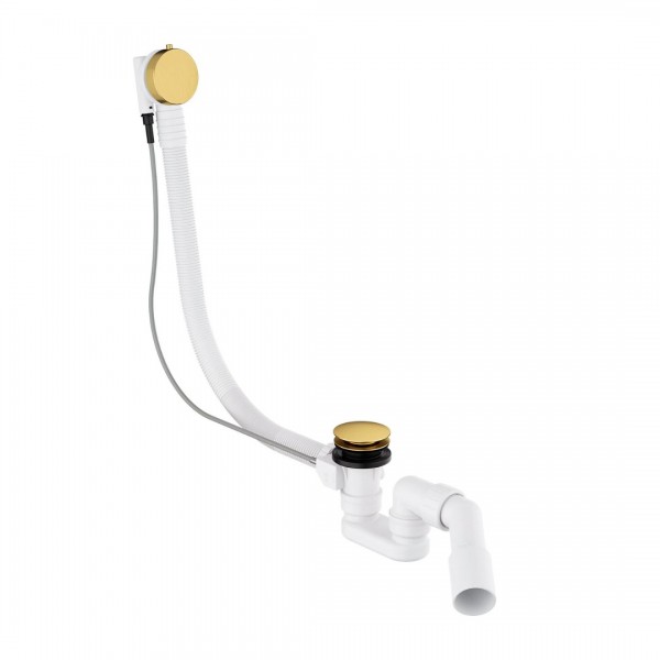 Omnires syfon wannowy złoty szczotkowany TK104-PLUS-3.07+64-SGLB