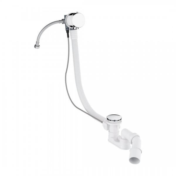 Omnires syfon wannowy z napełnianiem chrom TK122-PLUS-3.01+64-SCR