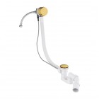 Omnires syfon wannowy z napełnianiem złoty szczotkowany TK132-PLUS-3.07+64-SGLB