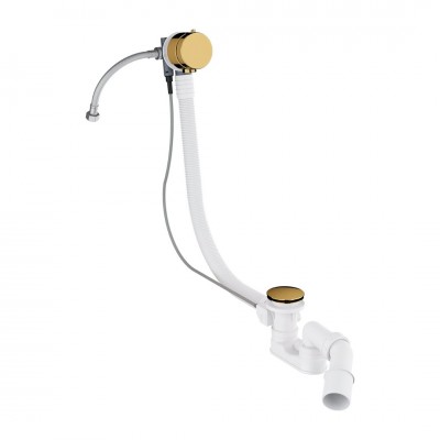 Omnires syfon wannowy z napełnianiem złoty połysk TK132-PLUS-3.04+64-SGL