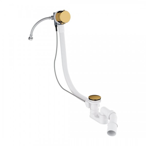 Omnires syfon wannowy z napełnianiem złoty połysk TK132-PLUS-3.04+64-SGL