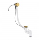 Omnires syfon wannowy z napełnianiem złoty połysk TK132-PLUS-3.04+64-SGL