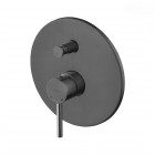 Oltens Molle bateria wannowo-prysznicowa podtynkowa grafit 34100400