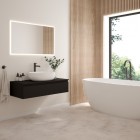 Oltens Molle bateria umywalkowa stojąca wysoka grafit 32400400