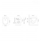 Oltens Hamnes miska wisząca WC PureRim z deską wolnoopadającą Slim biała 42041000