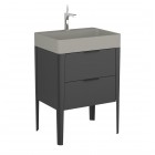 Krofam Vibe umywalka meblowa 60x45 cm beton 146-0523