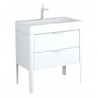 Krofam Vibe umywalka meblowa 80x45 cm biało-szara 146-0504