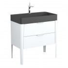 Krofam Vibe umywalka meblowa 80x45 cm czarny mat 146-0514