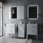 Krofam Vibe lustro 60x80 cm prostokątne z oświetleniem LED 146-0004